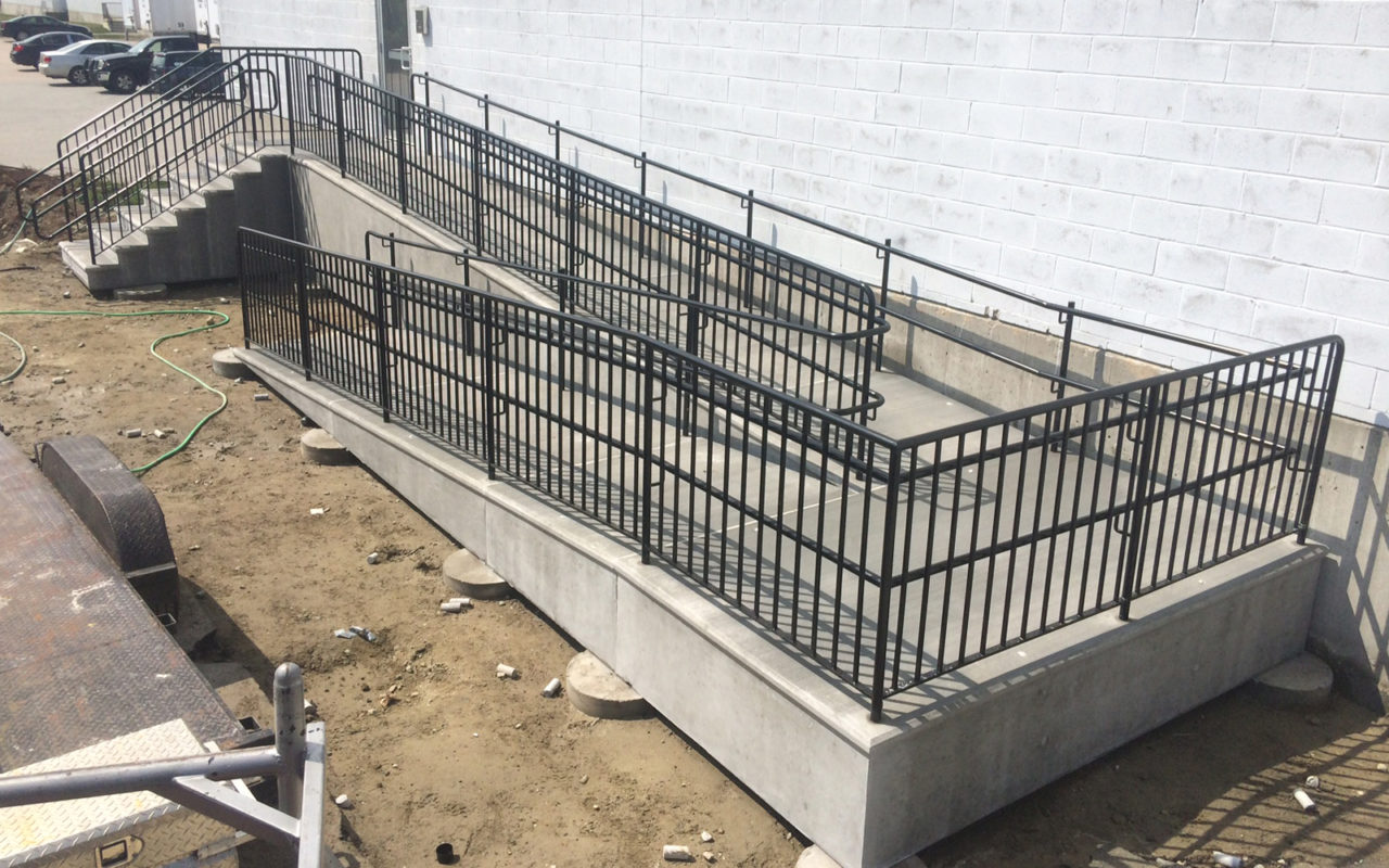 handicap ramp railings